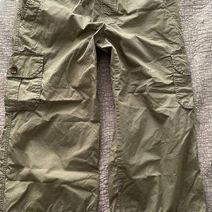 Liz Claiborne Size 14 Sloane Capri Pants Olive Green